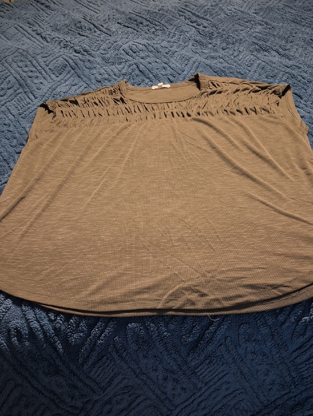 Maurices Ruch Detailed Short Sleeve Tee Sz XL